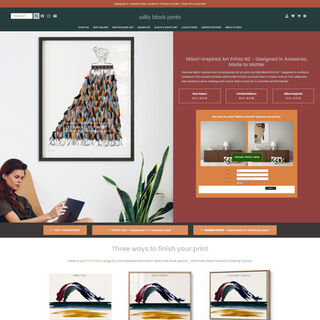 Willa Black Prints -E-commerce