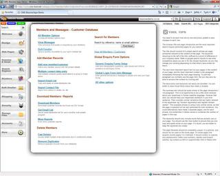 Customer Database Options